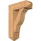 Ekena Millwork Funston Arts and Crafts Smooth Bracket w/ Offset Brace, Western Red Cedar, 7 1/2"W x 22"D x 30"H BKT0806X22X30FST03SWR - alternate 1